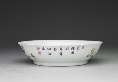 图片[2]-Dish with flowers in falangcai painted enamels, Qing dynasty, Yongzheng reign (1723-1735)-China Archive